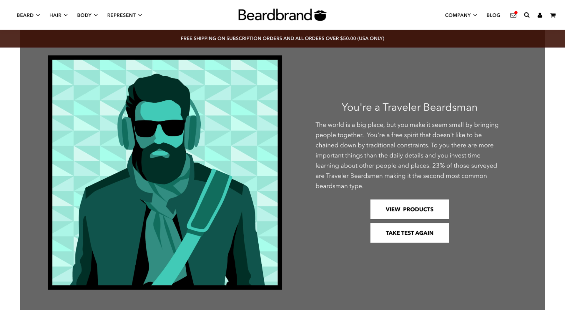 Beardbrandの診断結果